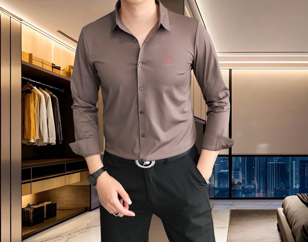 2025 Givenchy Long-Sleeved Shirt: High-Quality, Simplistic Fashion with Custom Details - 图片 9