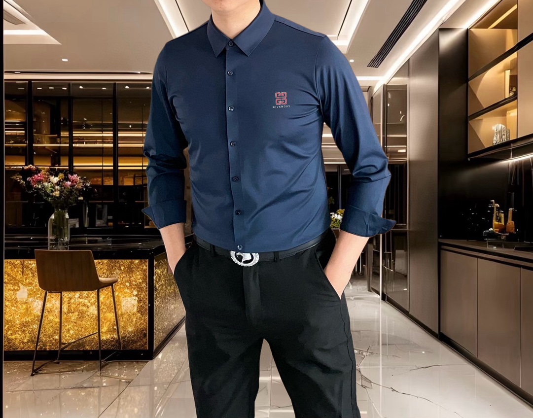 2025 Givenchy Long-Sleeved Shirt: High-Quality, Simplistic Fashion with Custom Details - 图片 5