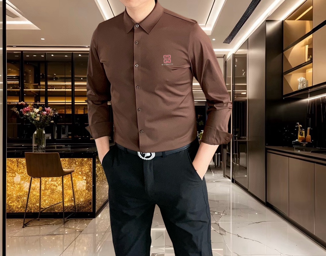 2025 Givenchy Long-Sleeved Shirt: High-Quality, Simplistic Fashion with Custom Details - 图片 6