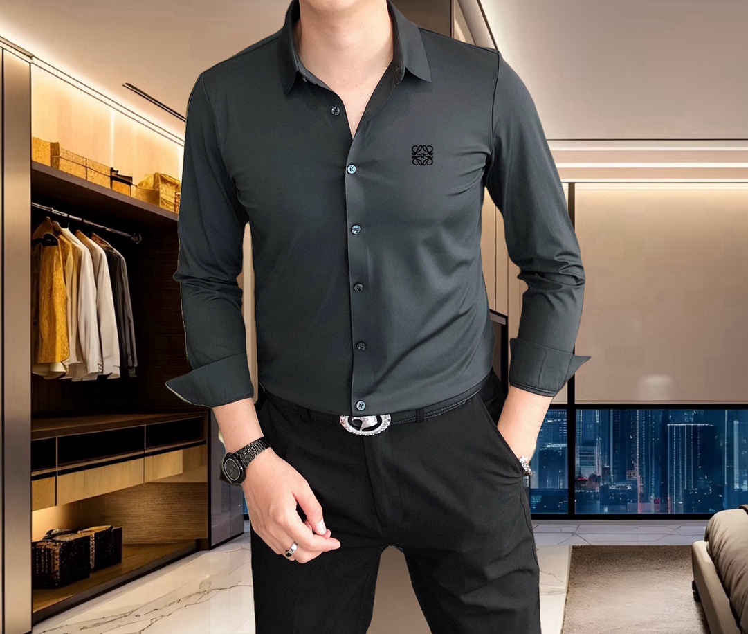 “High-Quality Men’s Long-Sleeved Shirts with Custom Embroidery – Fast Delivery Available” - 图片 8