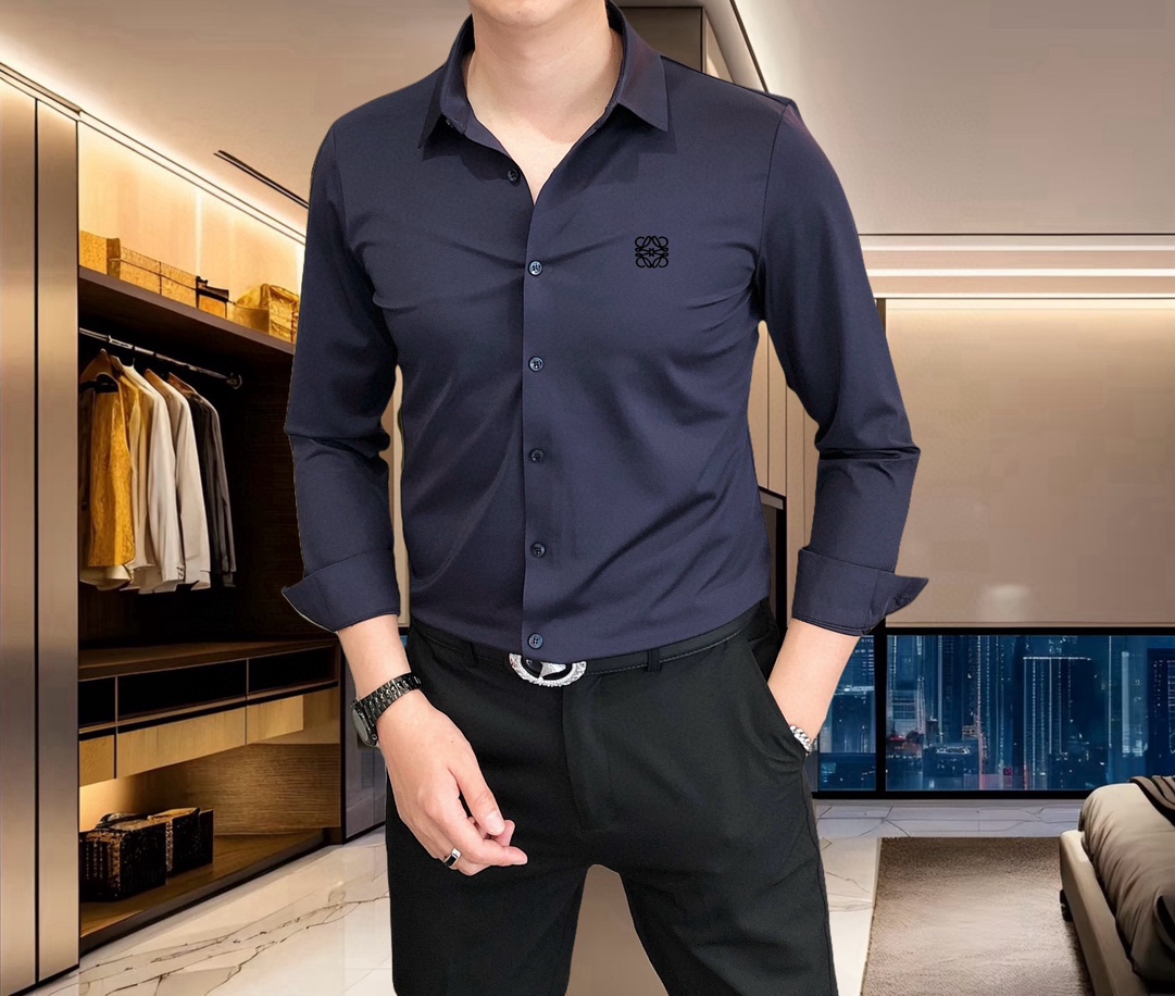 “High-Quality Men’s Long-Sleeved Shirts with Custom Embroidery – Fast Delivery Available”