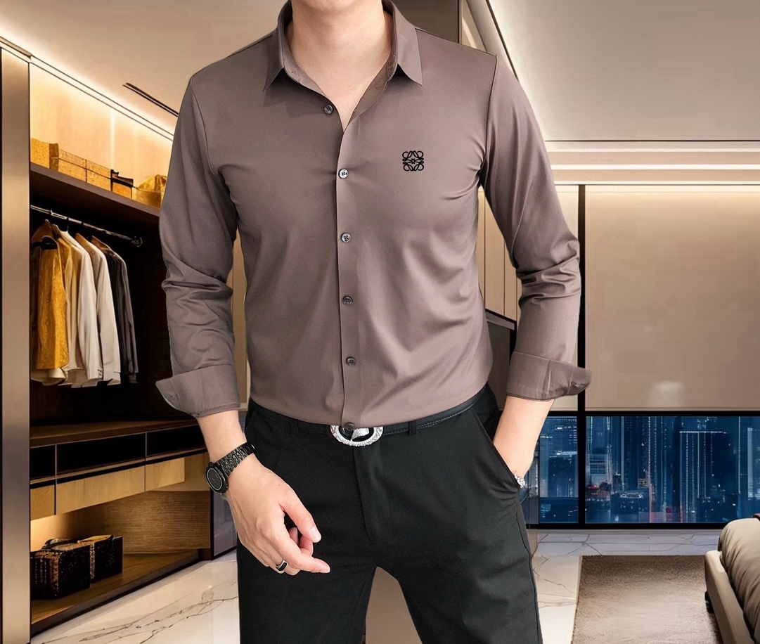 “High-Quality Men’s Long-Sleeved Shirts with Custom Embroidery – Fast Delivery Available” - 图片 5