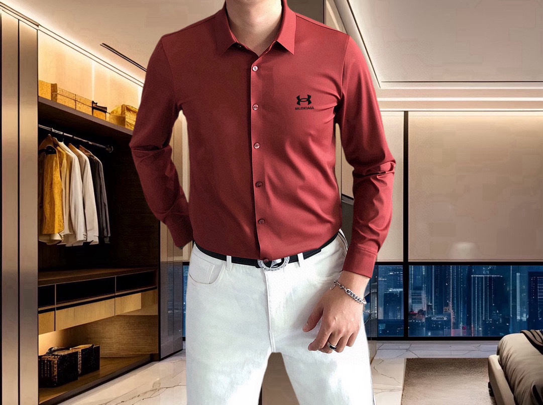 “2025 Parisian Balenciaga Long-Sleeve Shirt: 3D Logo, Custom Caramel Fabric, High Quality” - 图片 5