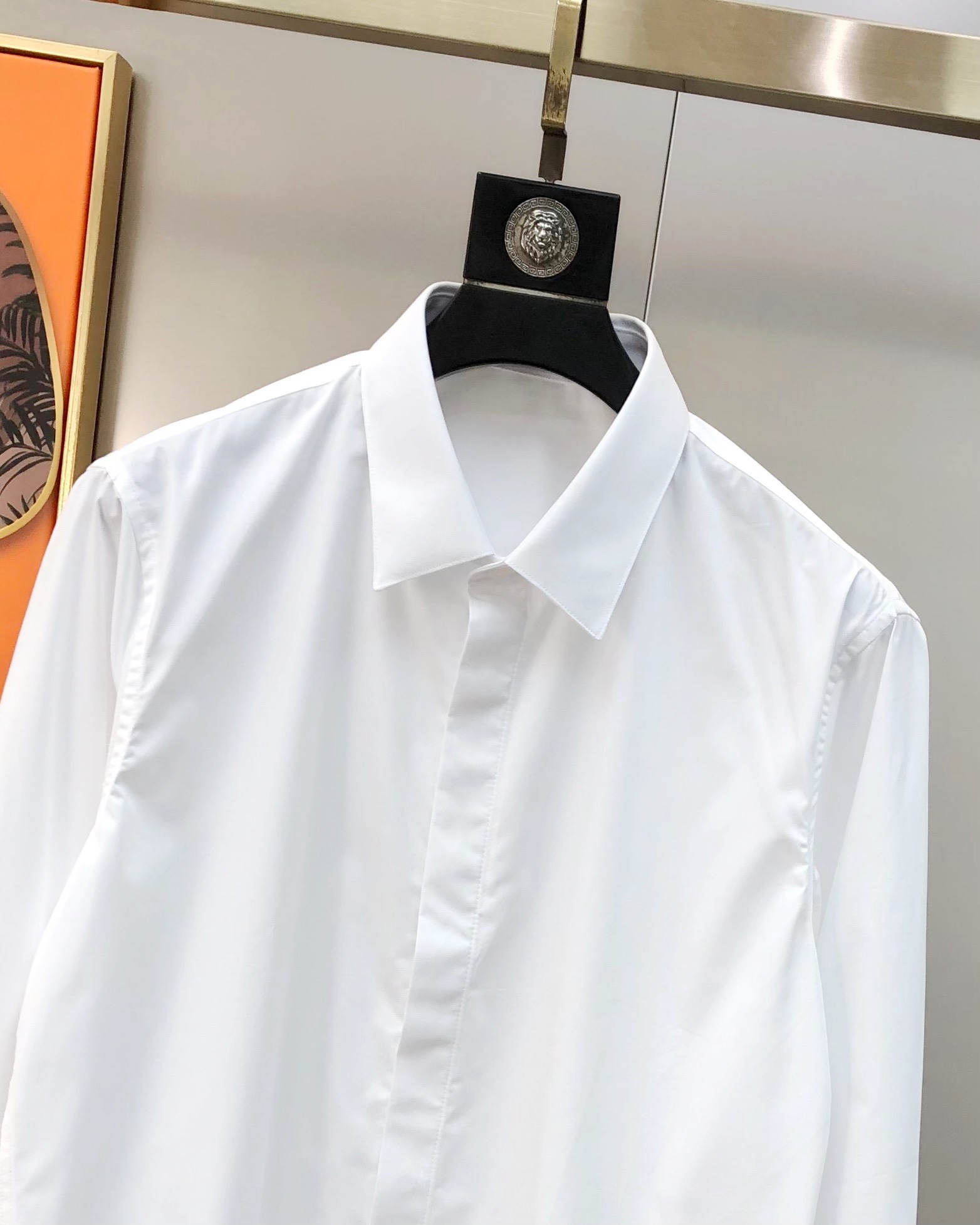 GIVENCHY Men's Slim Fit Long Sleeve Casual Shirt with Logo 6 i1751020910 3099 5