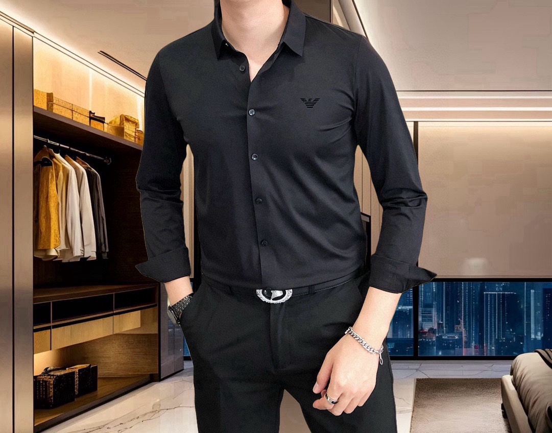 A*mani Amani 2025 Men’s Long-Sleeve Shirt: Simplistic Fashion, High Quality - 图片 3