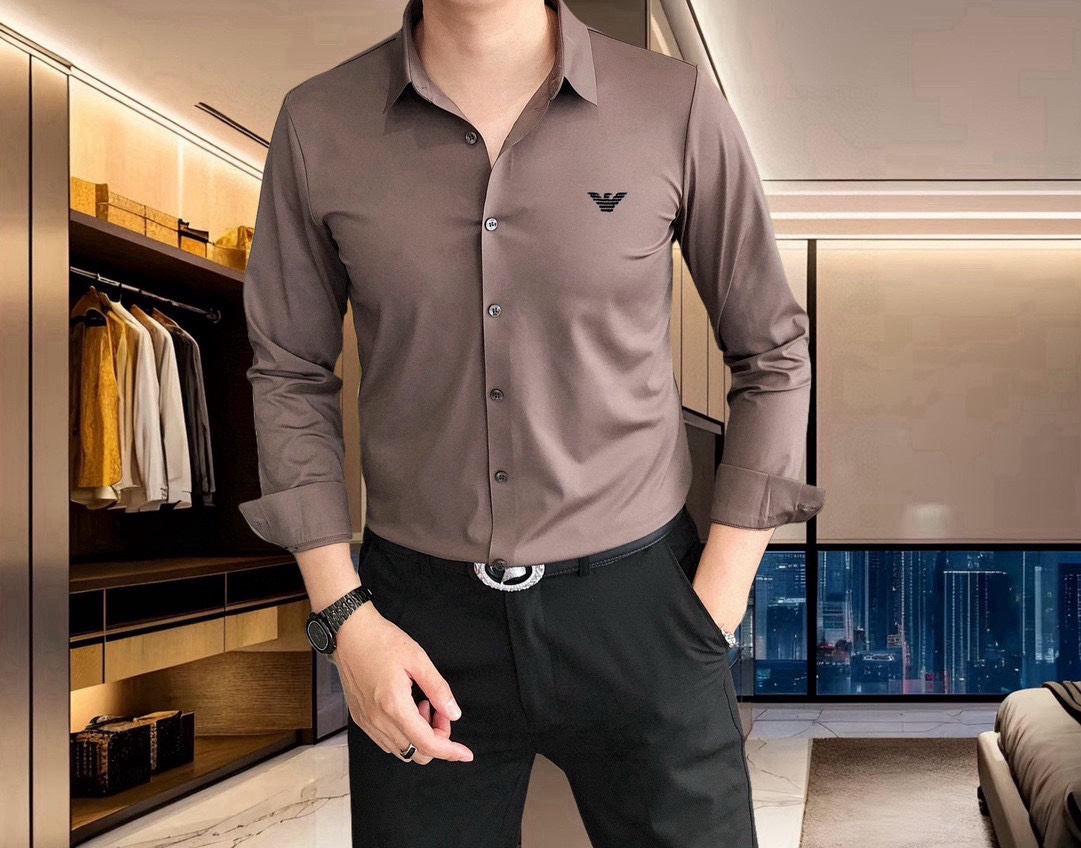 A*mani Amani 2025 Men’s Long-Sleeve Shirt: Simplistic Fashion, High Quality - 图片 8
