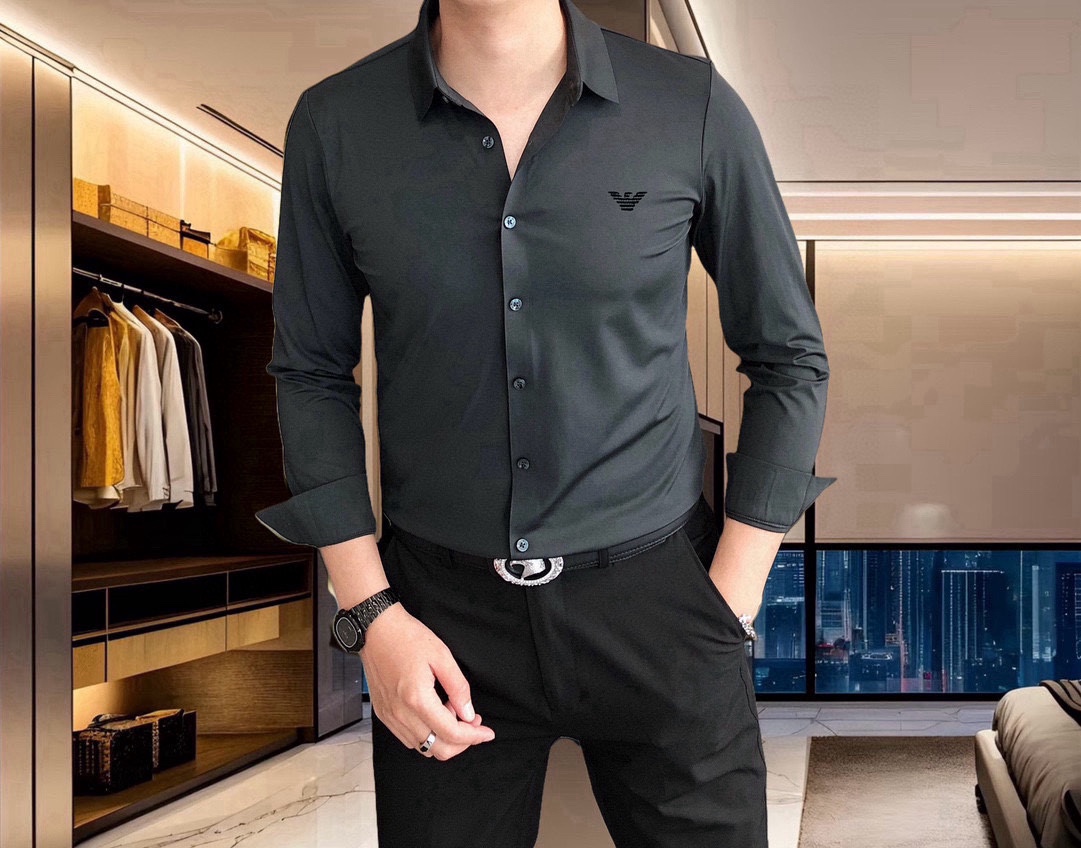 A*mani Amani 2025 Men’s Long-Sleeve Shirt: Simplistic Fashion, High Quality - 图片 6