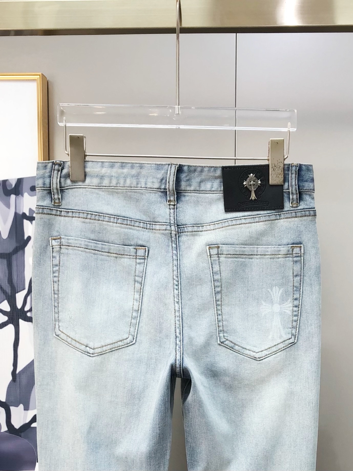 P625 Crocine’s 2025 Short-Legged Jeans: High-End Custom Fashion with Unique Design - 图片 5