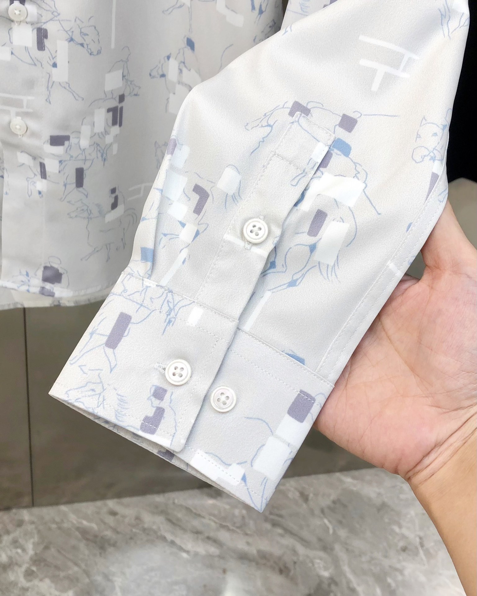 H*rmes New Eimas Long-Sleeved Shirts: Fashionable Design, High-Quality Cotton, Comfortable Fit - 图片 6