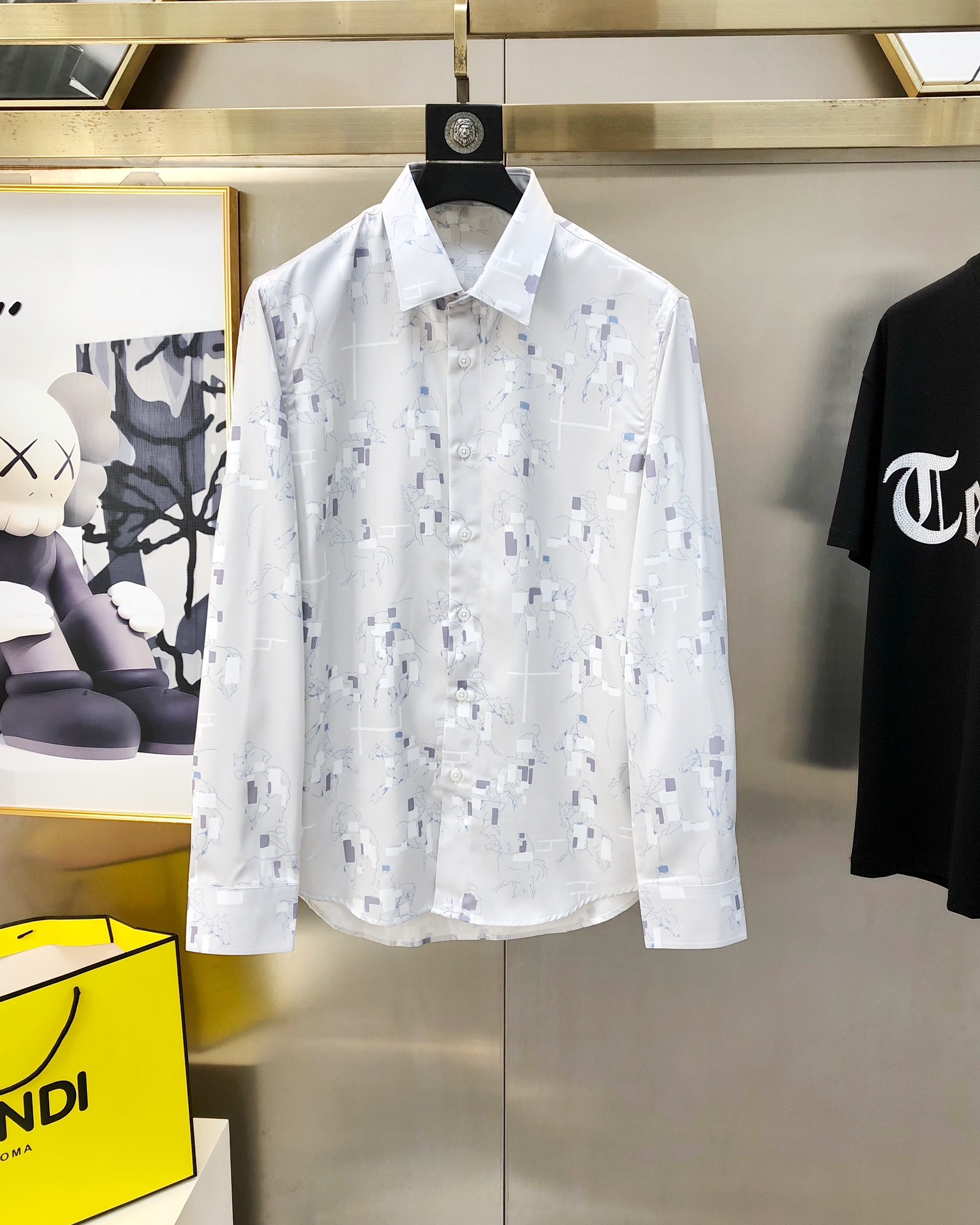 H*rmes New Eimas Long-Sleeved Shirts: Fashionable Design, High-Quality Cotton, Comfortable Fit - 图片 1