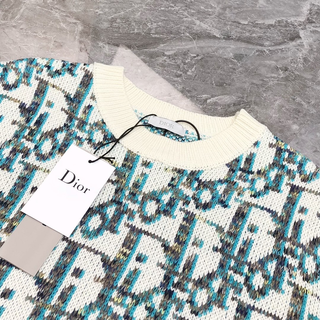 Title: P720 D*or Dio2025 Sweaters: High-End Tweaked Design, Customized Import, Soft & Warm Fabric. - 图片 5