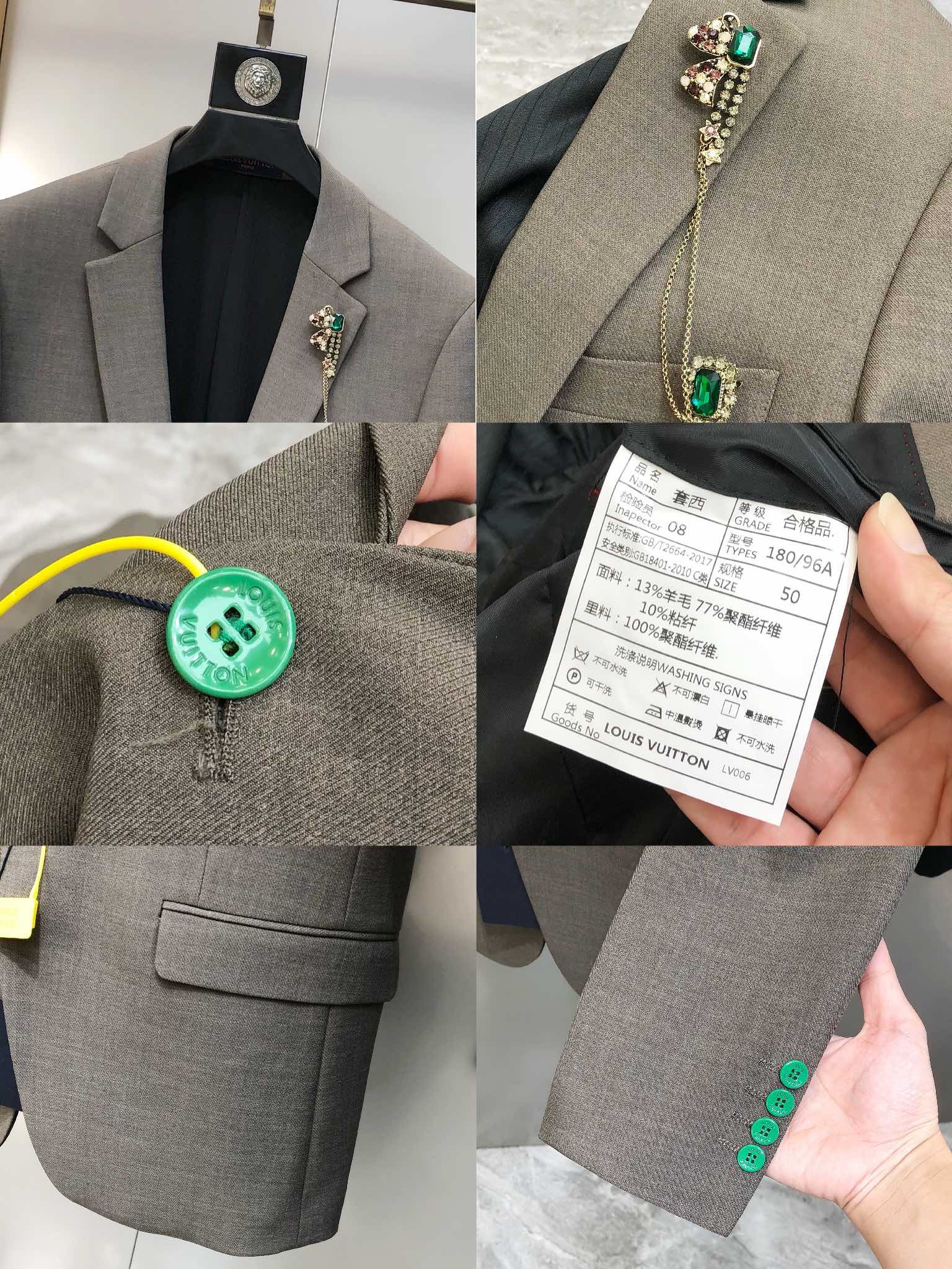 “Louis Vuitton 2025 Original Male Leisure Suit: High-End Custom Online Co-Sale – 100% Polyester Fiber” - 图片 8