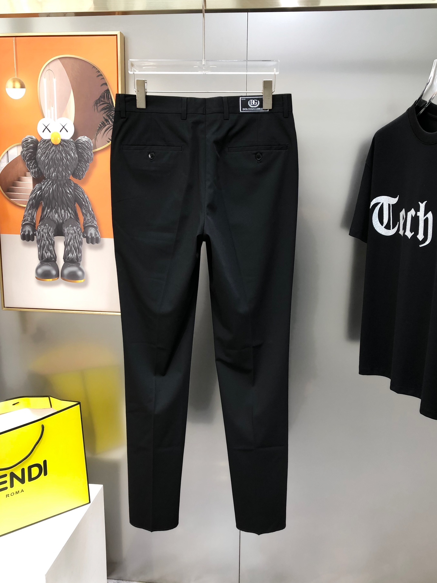 “First-Spring 2025 Men’s Commercial Leisure Pants: High-End, Simple Design in 100% Wool Cotton Blend” - 图片 3