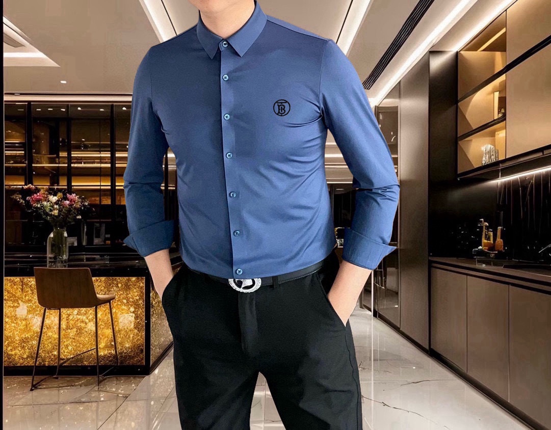 “Men’s Long-Sleeved Barborie Shirt 2025: 3D Logo, Custom Design, Quality, Cosy Style – Size M-4XL” - 图片 9