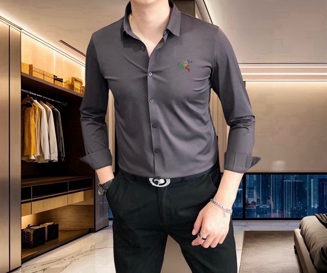 “Spring Summer 2025 Men’s Shirt: 3D Logo, Custom Design, High Quality, Fast Delivery | M-4XL” - 图片 4