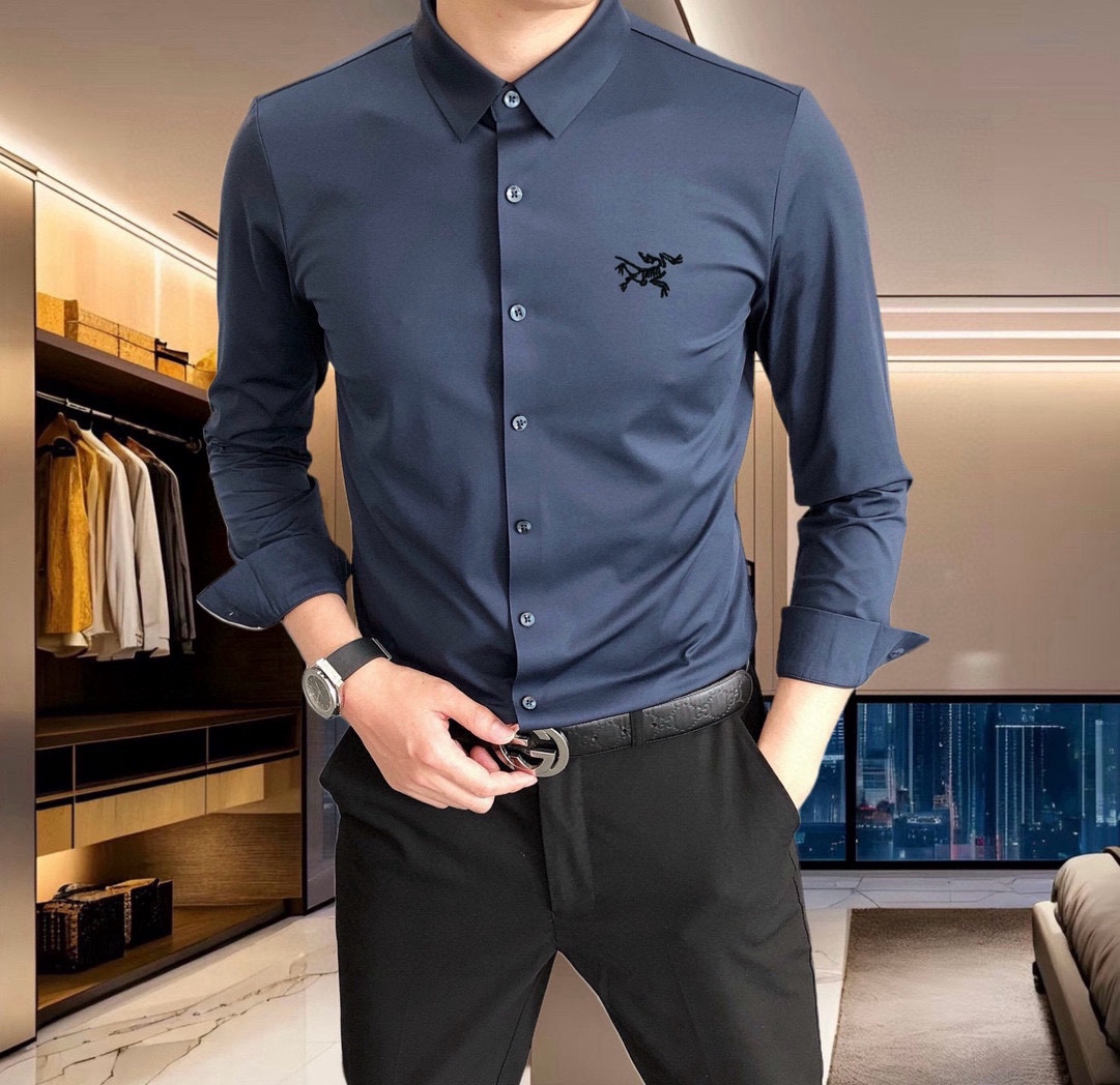 Men’s shirt from Spring/Summer 2025: 3D logo, custom thongs, energy, wrinkles, hardware, cozy, quality, style, personality. Sizes M-4XL. - 图片 6