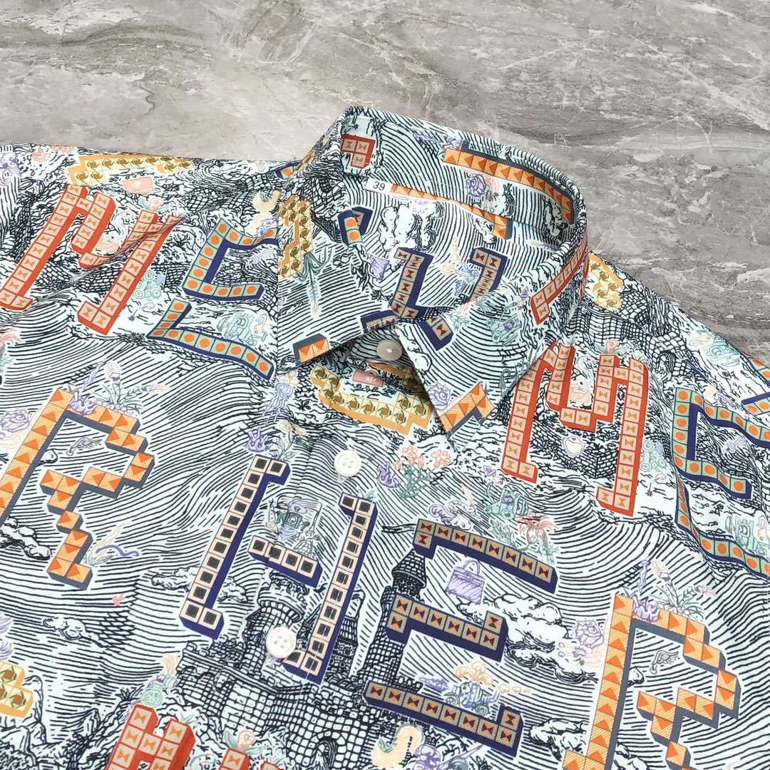 2025 Eimas H*rmes long-sleeve shirt with high-quality design, soft cotton fabric, and stylish details. Sizes S-2XL. - 图片 5