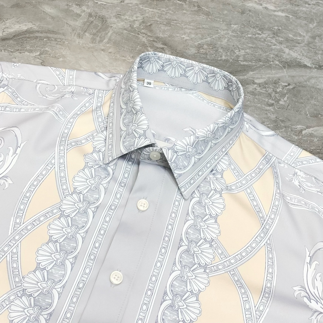 Versace 2025 Men’s Long-Sleeve Shirt: High-Quality Cotton, Unique Design, Customizable, Comfortable Fit - 图片 6
