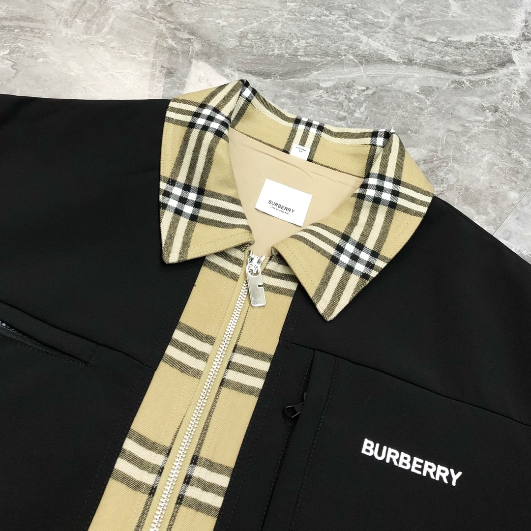 “High-Quality Man-In-Law Jacket with Embroidered Design | Online Sales | Black-and-White | P1020 BURBE** Barborie 2025” - 图片 4