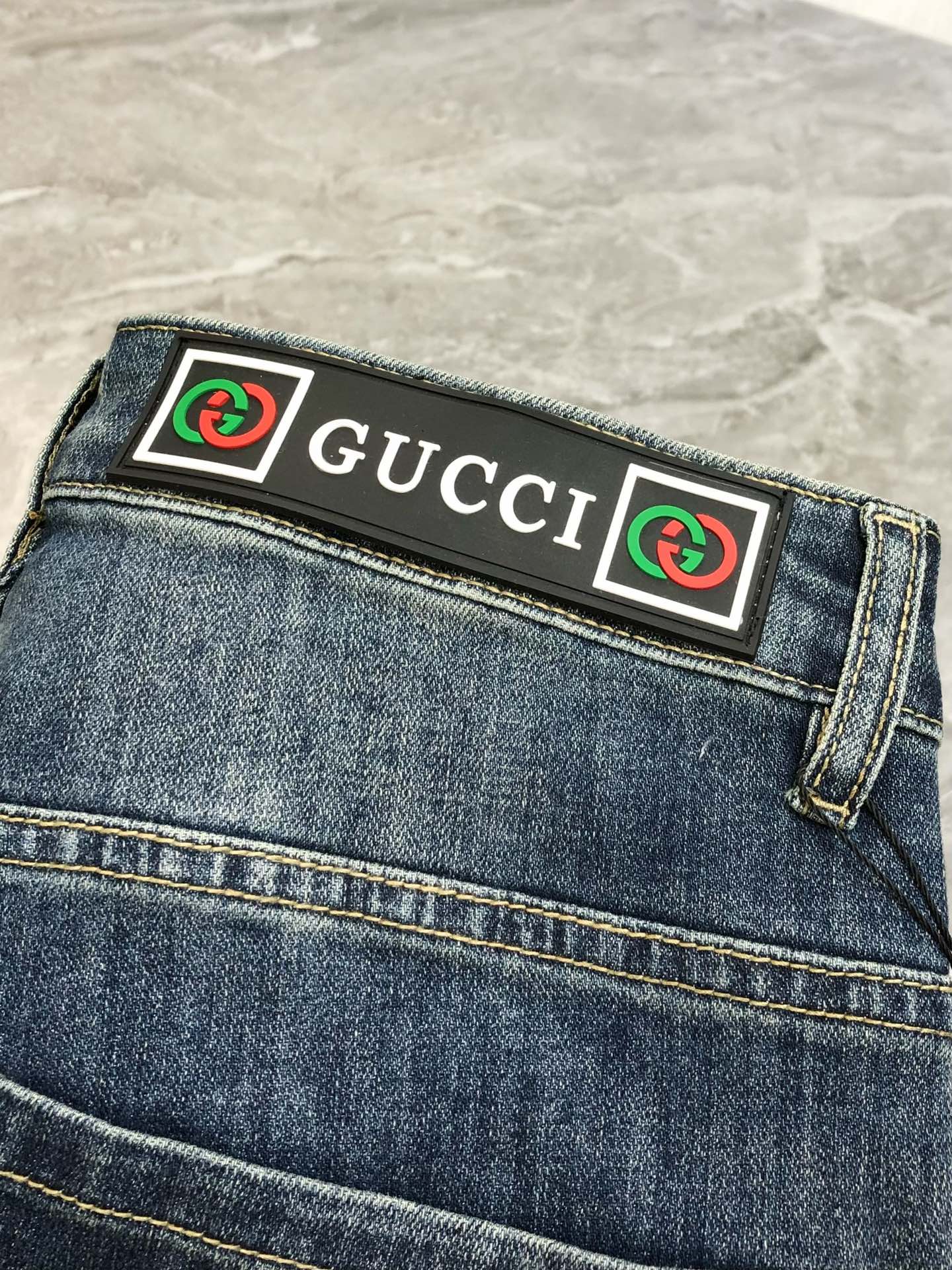 2025 G*cci Short-Legged Fashion: High-End Custom Clothing with Danning Water Wash - 图片 8