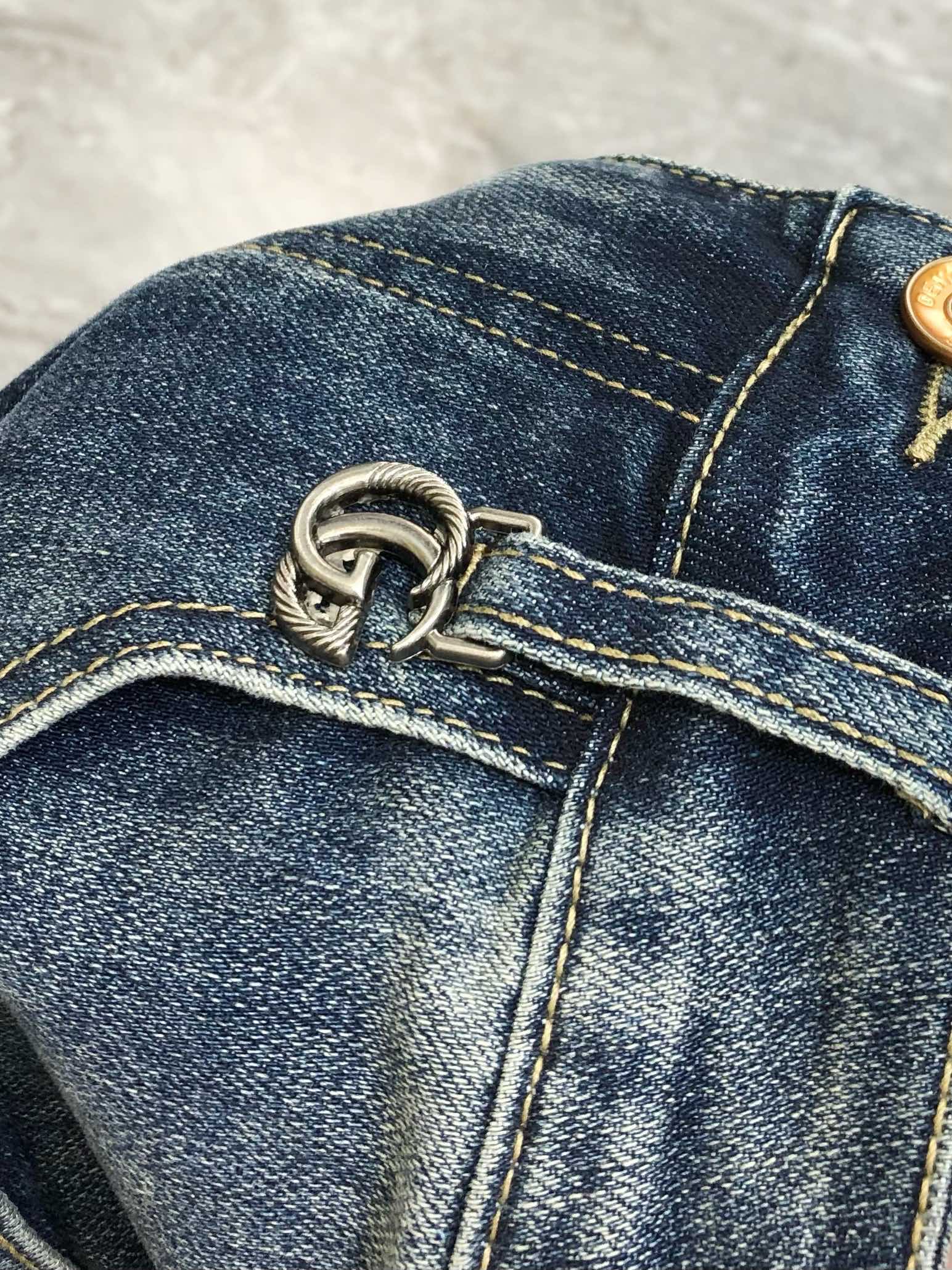 2025 G*cci Short-Legged Fashion: High-End Custom Clothing with Danning Water Wash - 图片 7