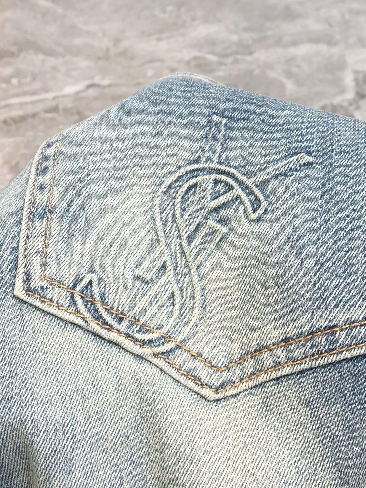 “YSL Men’s Fashion: High-End Custom Jeans with Unique Design and Superior Quality for 2025” - 图片 9