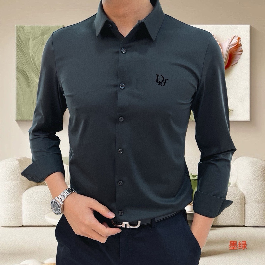 “High-Quality Men’s Long-Sleeve Shirt with Custom Logo Design | Online Co-Sale 2025” - 图片 8
