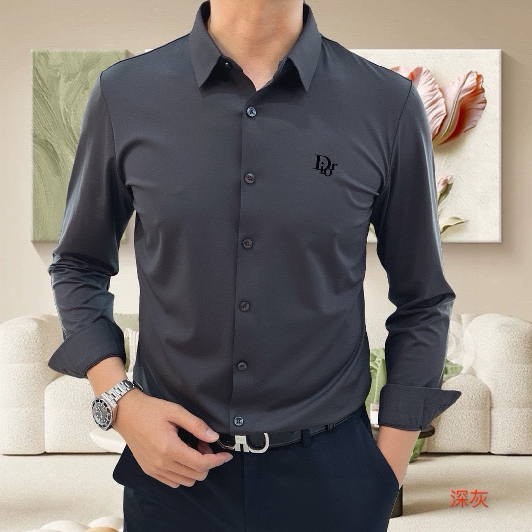“High-Quality Men’s Long-Sleeve Shirt with Custom Logo Design | Online Co-Sale 2025” - 图片 9