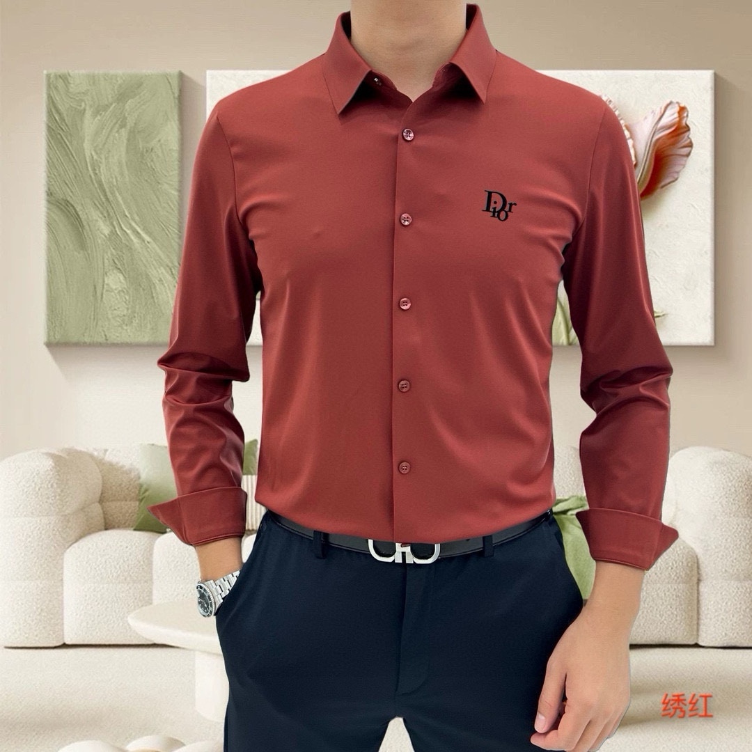“High-Quality Men’s Long-Sleeve Shirt with Custom Logo Design | Online Co-Sale 2025” - 图片 4