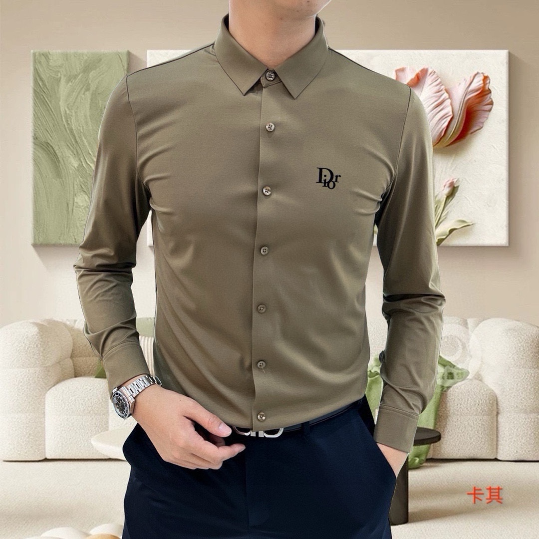 “High-Quality Men’s Long-Sleeve Shirt with Custom Logo Design | Online Co-Sale 2025” - 图片 6