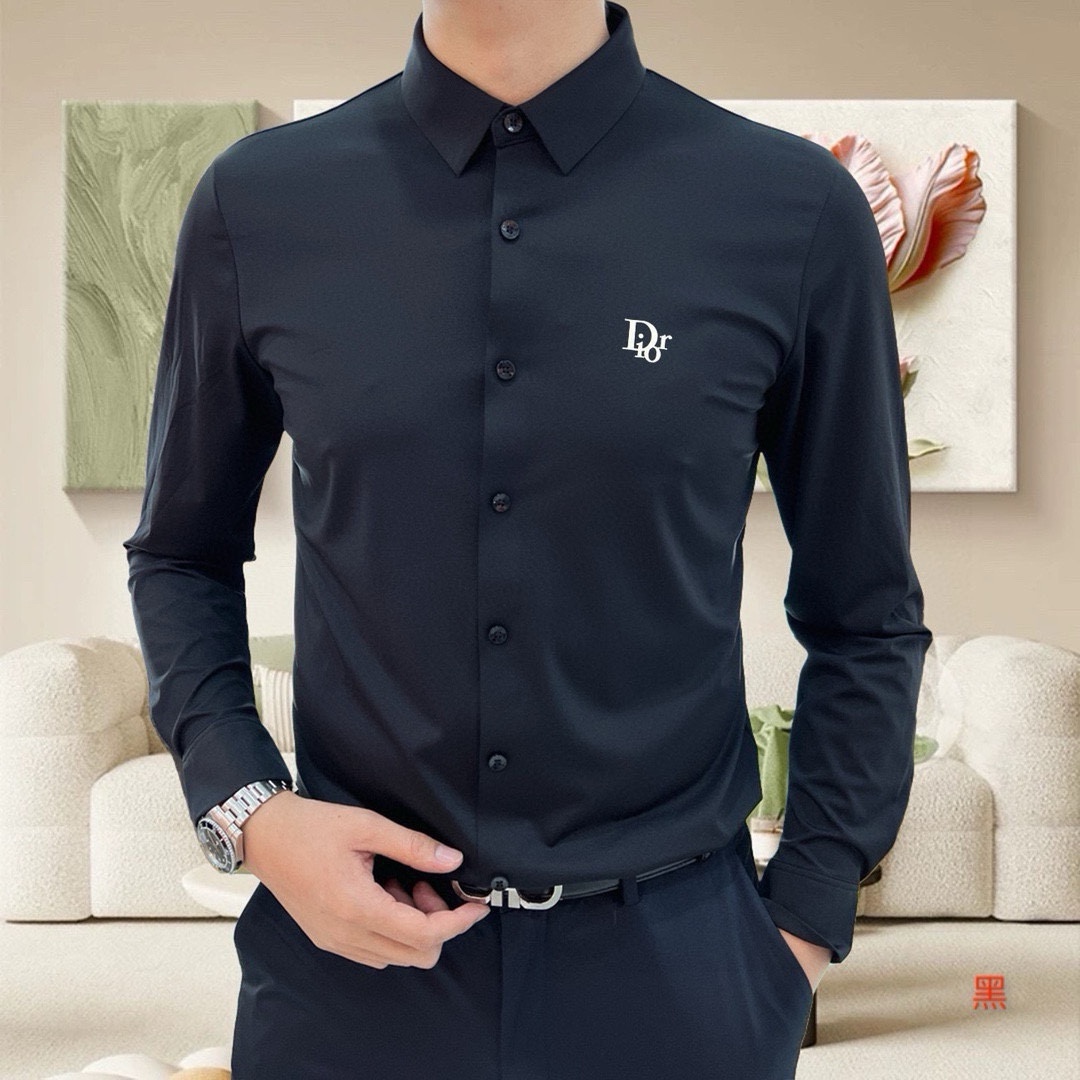 “High-Quality Men’s Long-Sleeve Shirt with Custom Logo Design | Online Co-Sale 2025” - 图片 2