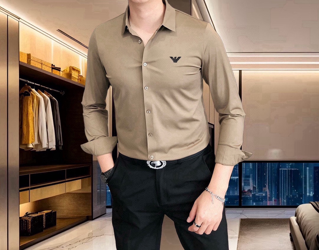 “Men’s Long-Sleeved Hawk Design Shirt with Custom Embroidery, High Quality, Next-Day Delivery” - 图片 7