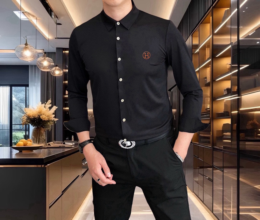 “2025 Eimas Long-Sleeve Shirts: High-Quality, Simplistic Fashion with 3D Embroidery Logo Design and Custom Importation”