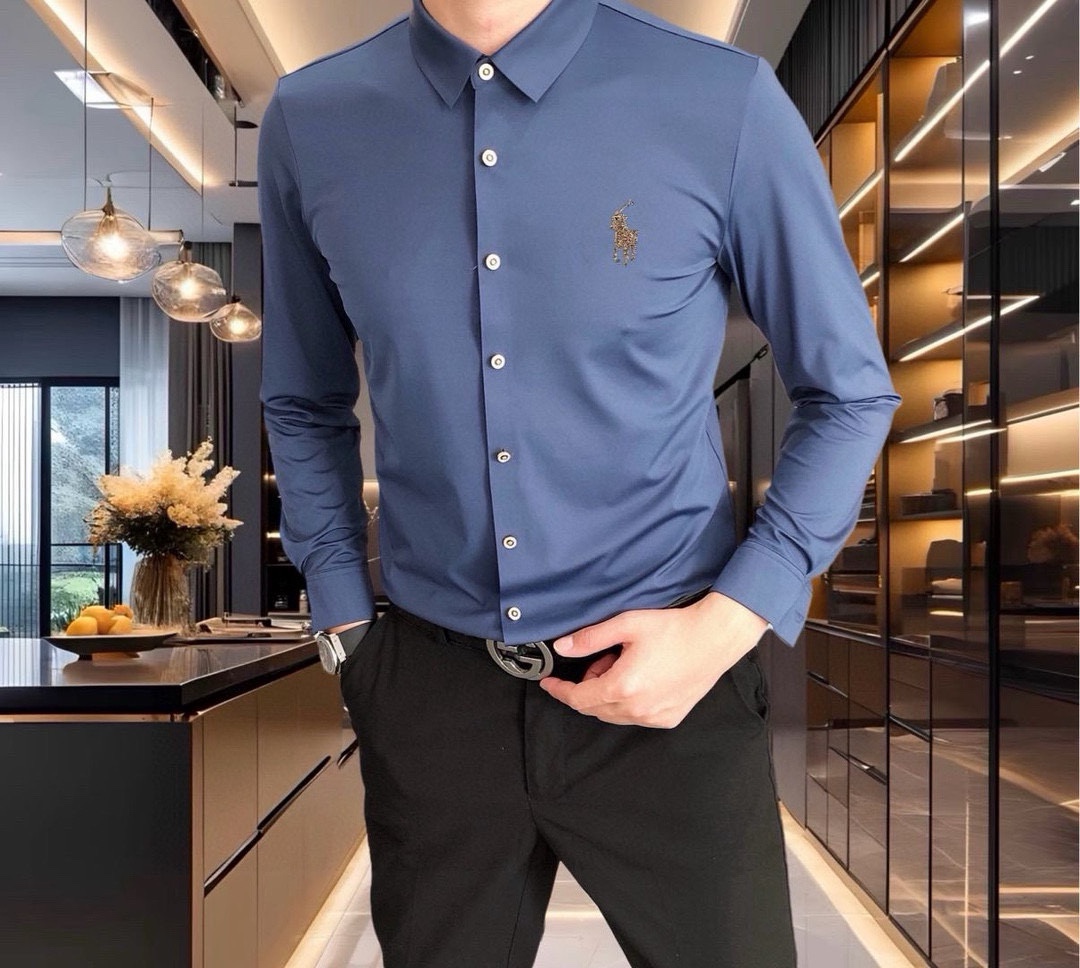 “High-Quality Men’s Long-Sleeved Polo Shirts by P528 Polo Paul 2025” - 图片 6