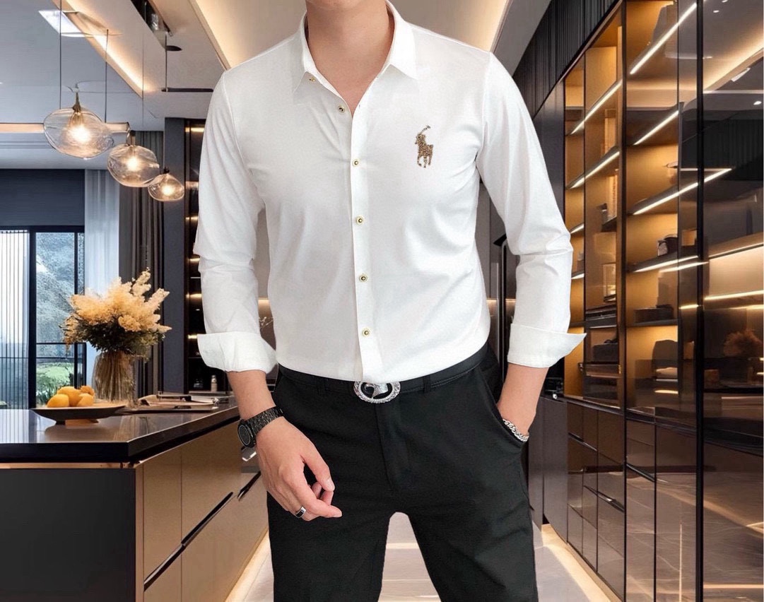“High-Quality Men’s Long-Sleeved Polo Shirts by P528 Polo Paul 2025” - 图片 2