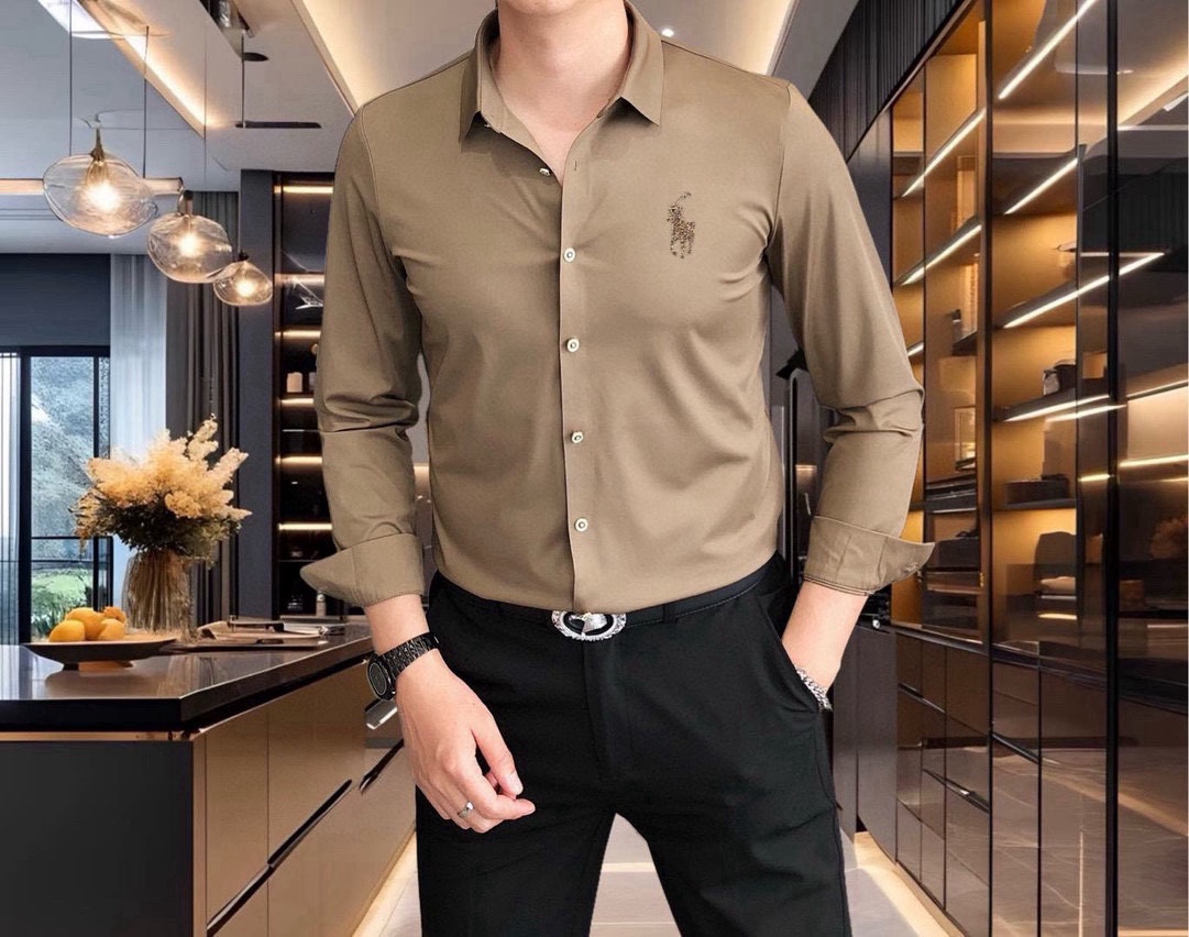 “High-Quality Men’s Long-Sleeved Polo Shirts by P528 Polo Paul 2025” - 图片 7