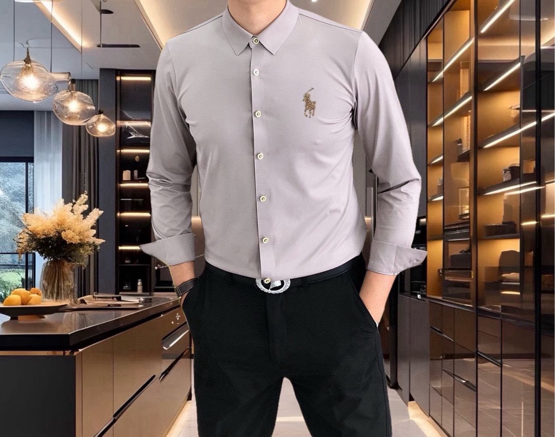 “High-Quality Men’s Long-Sleeved Polo Shirts by P528 Polo Paul 2025” - 图片 4