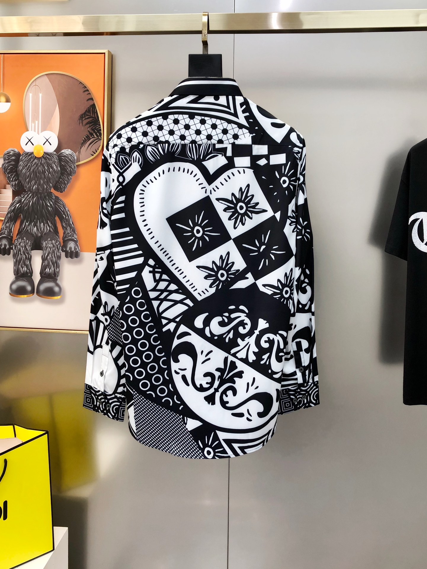 “High-End Men’s Long-Sleeve Shirt with Digital Printing Logo Design and Customized Cotton Fabrics” - 图片 2