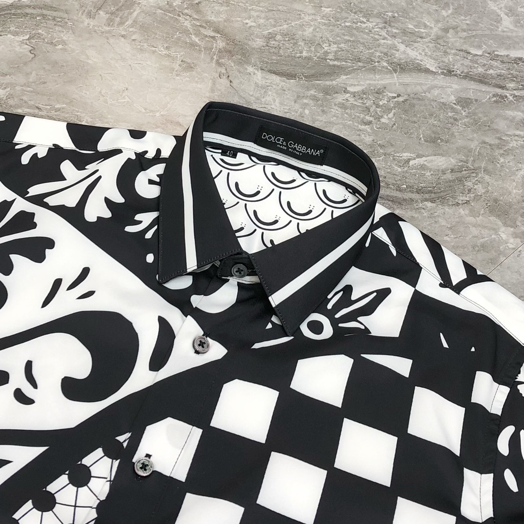 “High-End Men’s Long-Sleeve Shirt with Digital Printing Logo Design and Customized Cotton Fabrics” - 图片 5