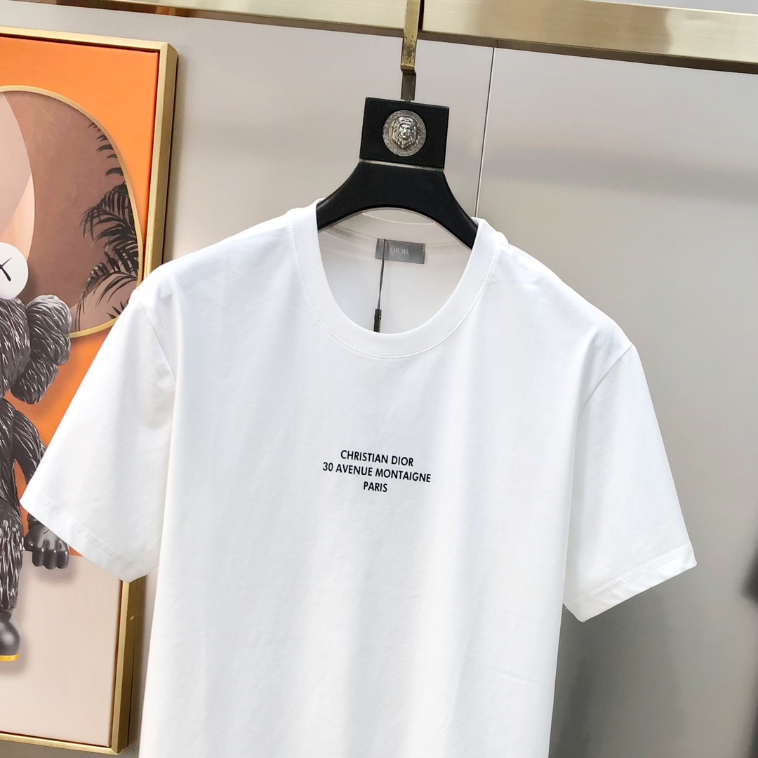 D*or 迪奥2025春夏新款原单男士圆领短袖T恤 🔥专柜同步售卖 ✨✨高端品质 高版本 爆款✨✨印胶字
