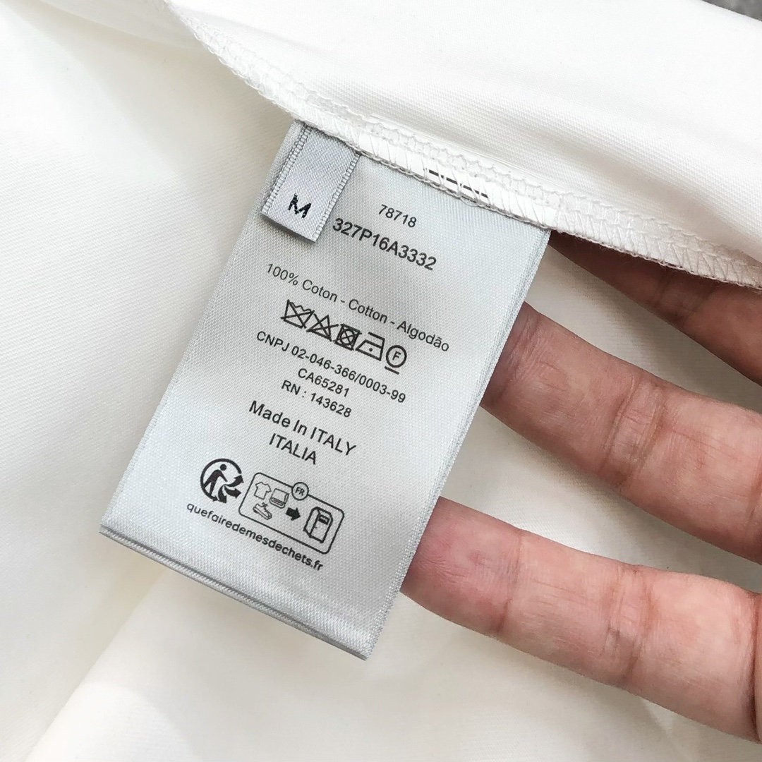 D*or 迪奥2025春夏新款原单男士圆领短袖T恤 🔥专柜同步售卖 ✨✨高端品质 高版本 爆款✨✨印胶字