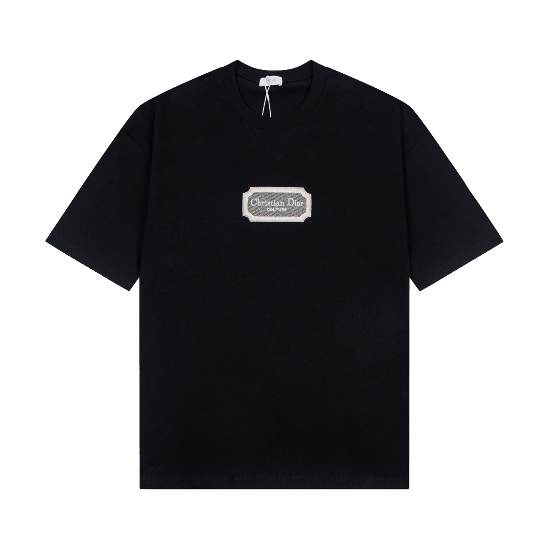 [Versión superior, calidad del sitio web oficial] - DIOR 23ss nueva camiseta de manga corta con cuello redondo y logoti…