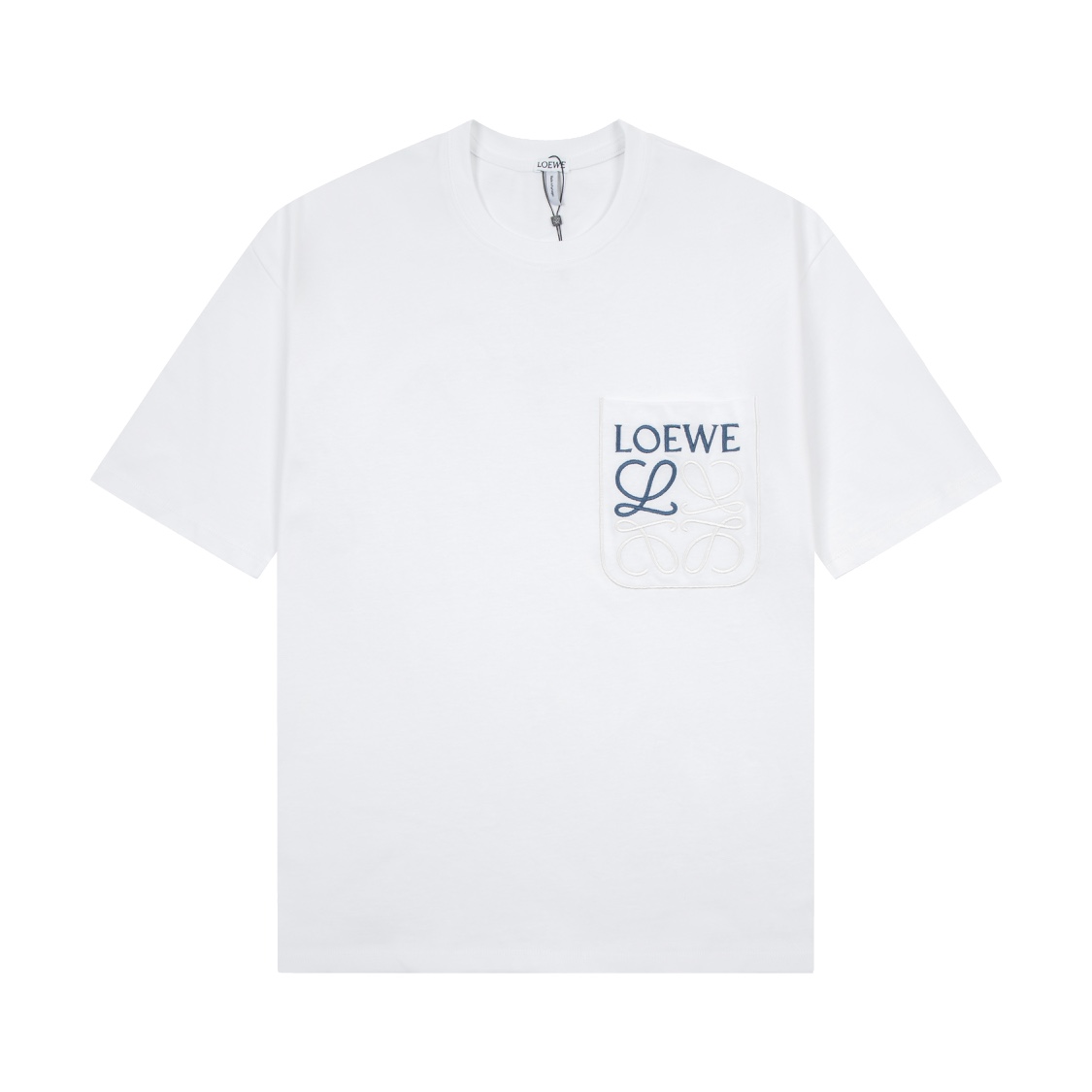 🅿️90 【Versión superior, calidad de tienda oficial】 -LOEWE·Loewe 𝟮𝟰𝘀𝘀 Camiseta de cuello redondo con bols…