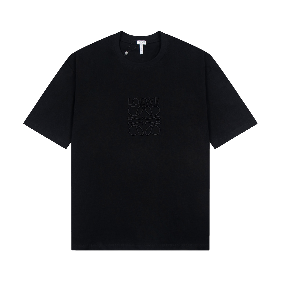 🅿️85 【Versión superior, calidad de tienda oficial】 -LOEWE·Loewe 𝟮𝟰𝘀𝘀 Camiseta de cuello redondo con bordado de log…