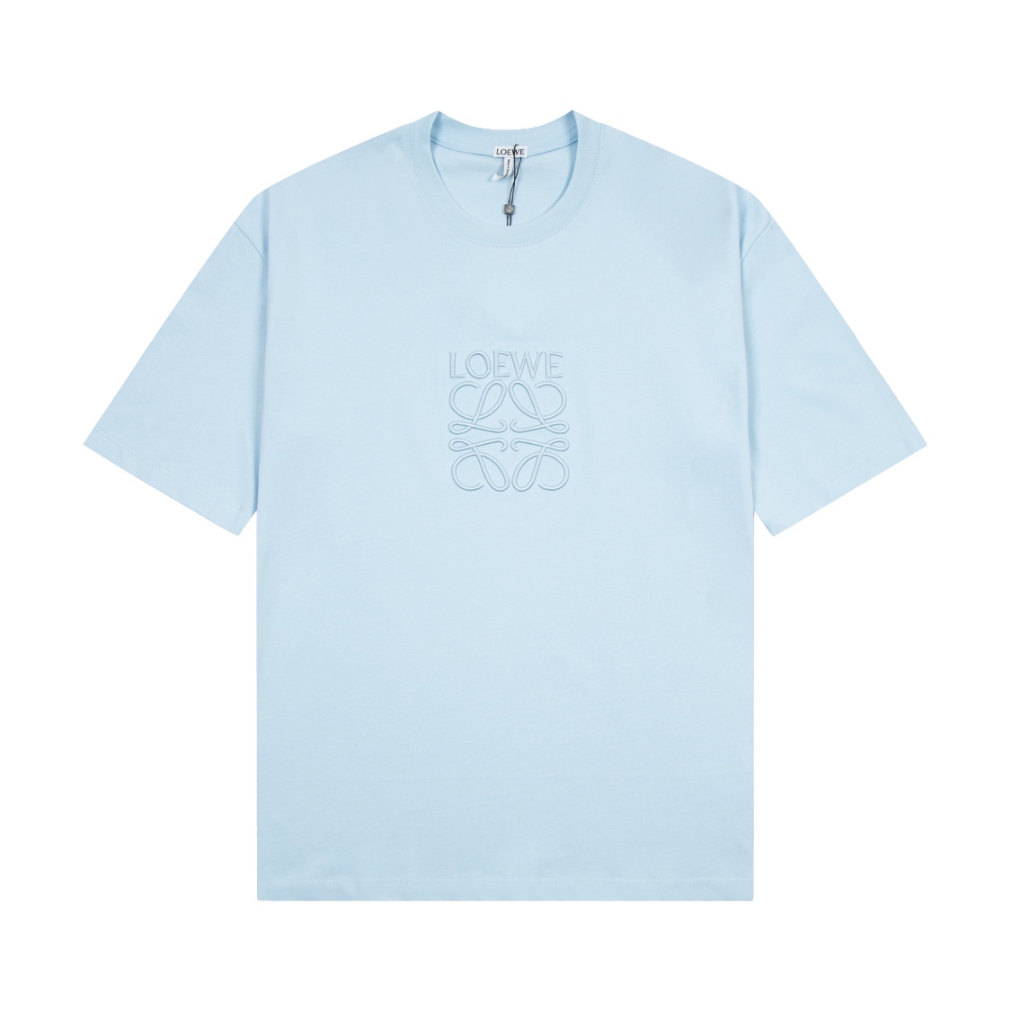 🅿️85 【Versión superior, calidad de tienda oficial】 -LOEWE·Loewe 𝟮𝟰𝘀𝘀 Camiseta de cuello redondo con bordado simple…