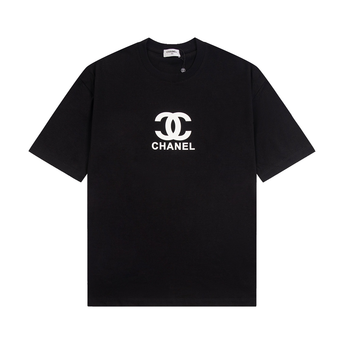 【Versión superior calidad de sitio web oficial】 -CHANEL·Chanel 24ss Logo camiseta de cuello redondo manga cor…