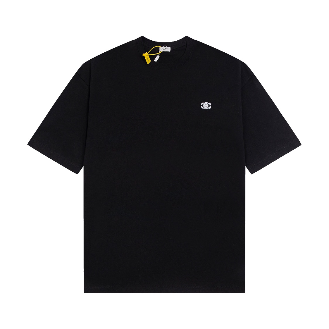 【Versión de primera calidad, calidad de tienda oficial】 -CELINE · Celine 24ss Camiseta de manga corta con logo pequeño …