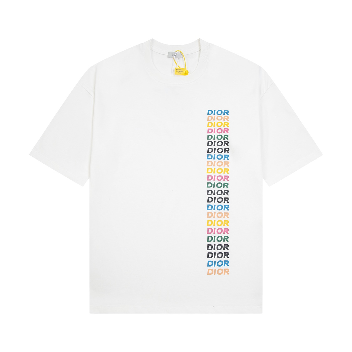 [Versión superior, calidad del sitio web oficial] - Dior · Camiseta de manga corta con cuello redondo y estampado de le…