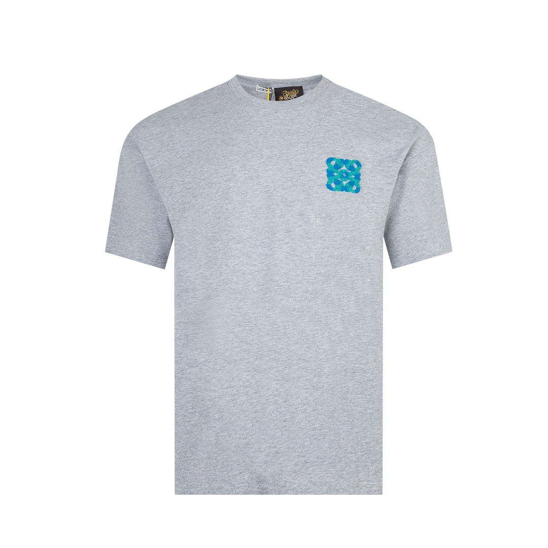 🅿️90 【Versión top, calidad de tienda oficial】 -LOEWE · 𝟮𝟰𝘀𝘀 Camiseta de cuello redondo con logo bordado …