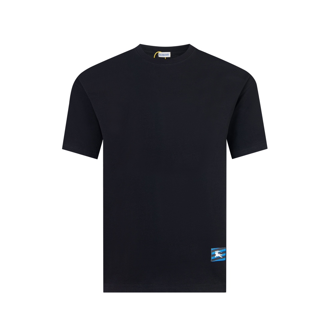 【Versión superior, calidad de sitio web oficial】 -BBR · Burberry 24SS Camiseta de manga corta con cuello redondo y logo…